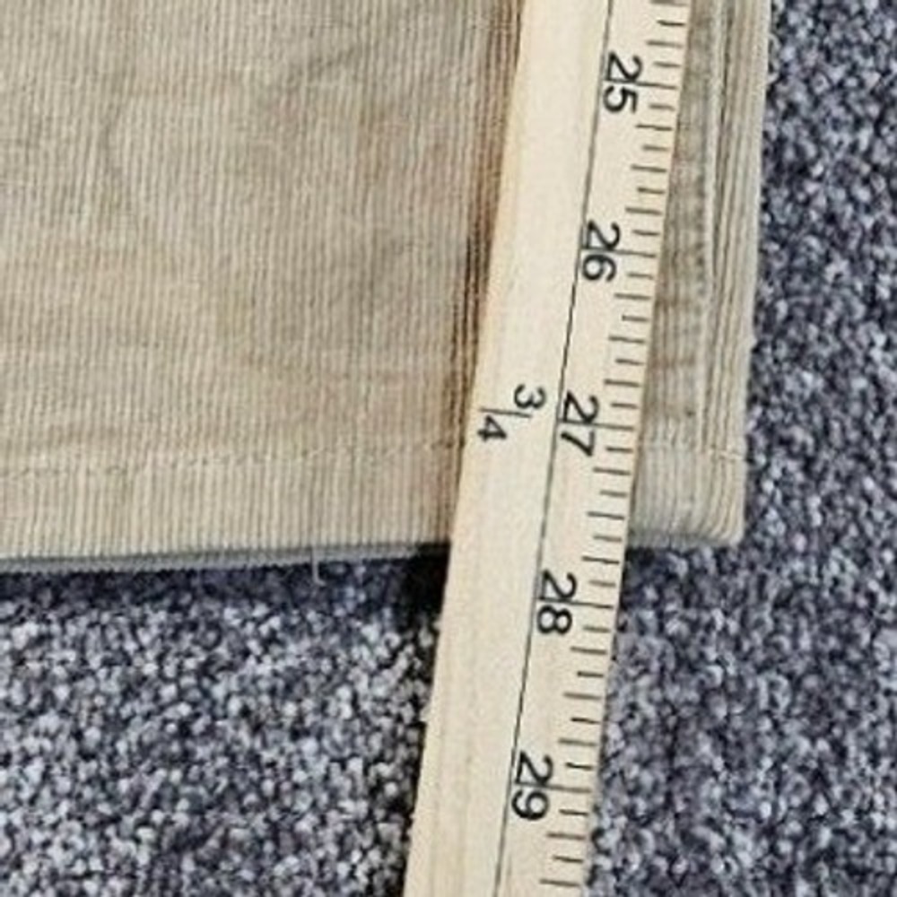 L.L.Bean Favorite Petite Fit Corduroy Pants Womens 14 Tan Classic Straight Leg‎ - Picture 5 of 13